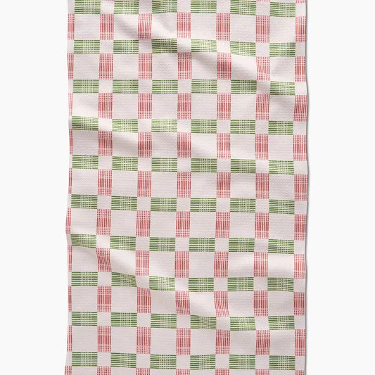 Be Merry Plaid Tea Towel