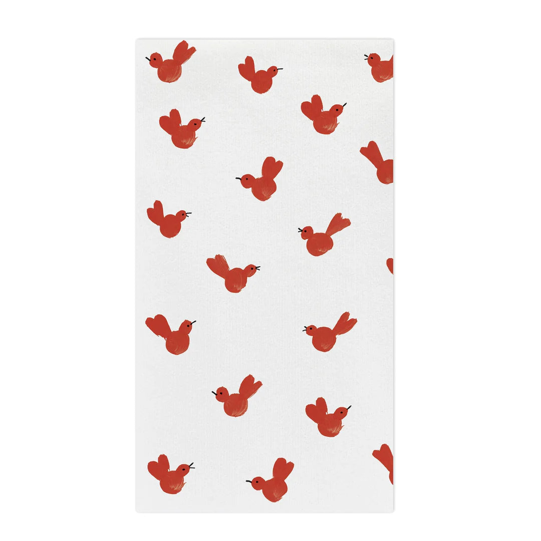 Red Bird Guest Towel