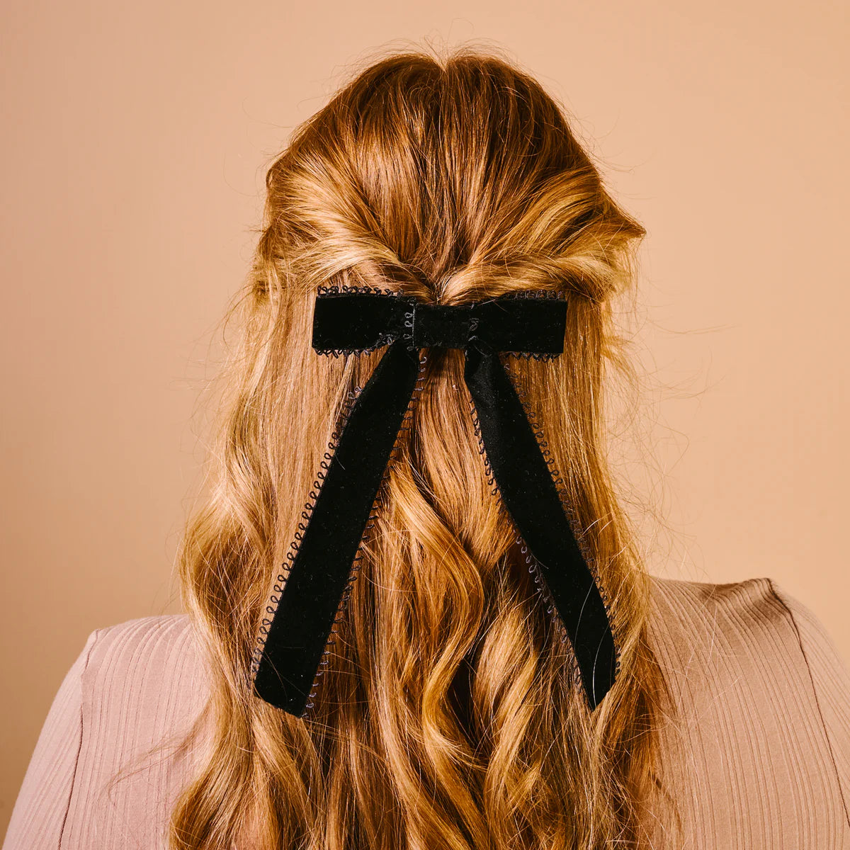 Black Vintage Velvet Bow