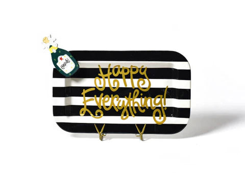Black Stripe Rectangle Platter