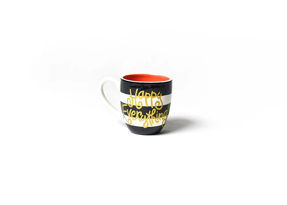 Blk Stripe Happy Everything Mug
