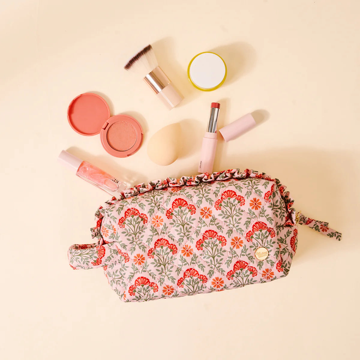 Essentials Quilted Cosmetic Tote