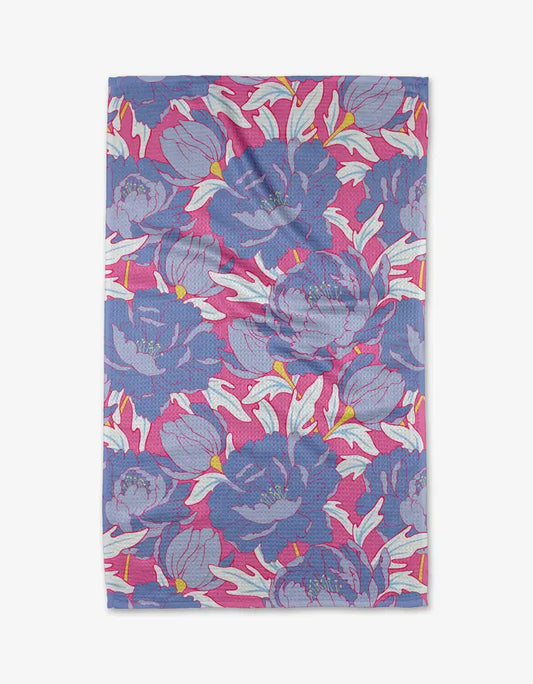 Blooming Peony Dish Towel