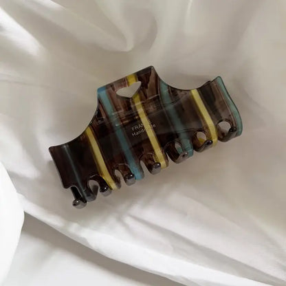 Heart Stripe Claw Clip