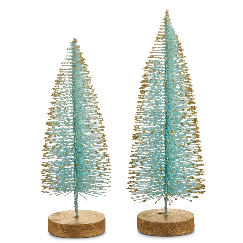 12" Bottle Brush Tree Set