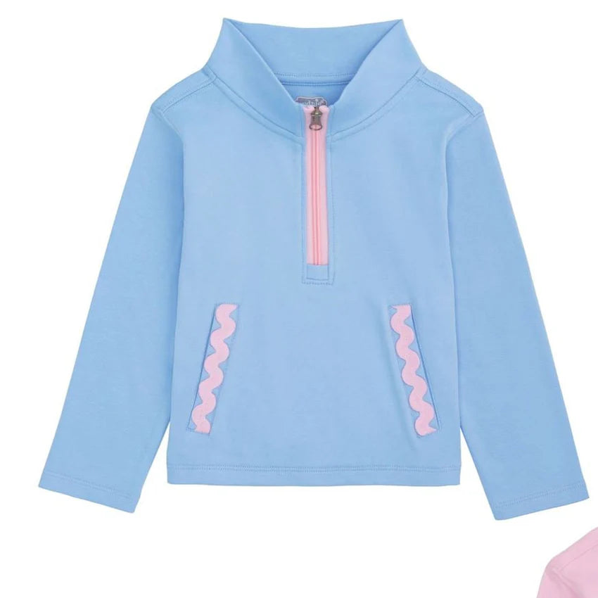 Blue Ric Rac Quarter Zip