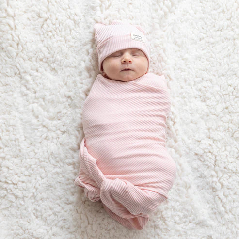 Swaddle & Beanie Set