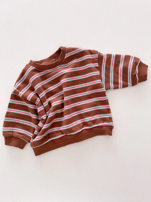 Brown Stripe Kid Sweatshirt