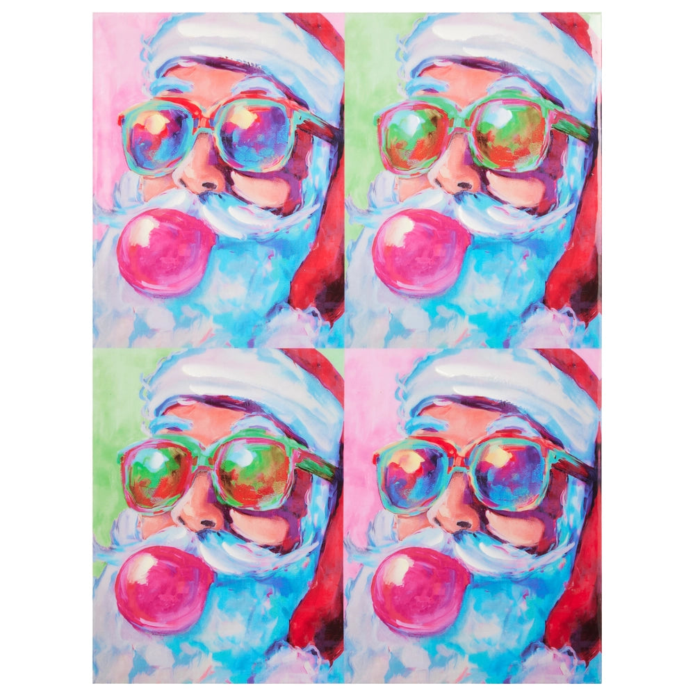 Color Pop Santa Wall Art
