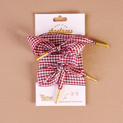 Step It Up Gingham Shoelaces