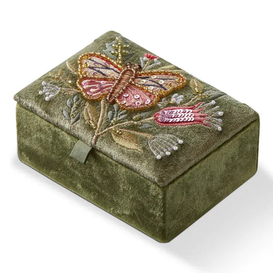 Butterfly Embroidered Box