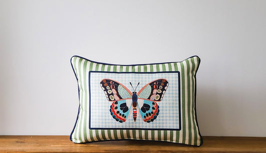 Double Pattern Butterfly Pillow