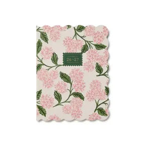 2027 Pink Hydrangea 12 Month Planner