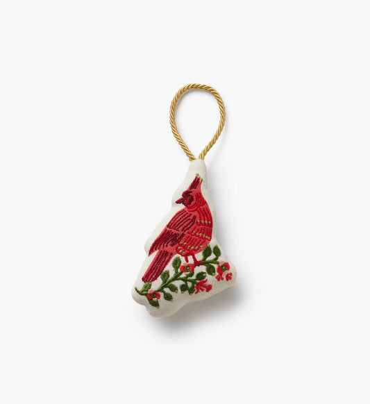 Cardinals Embroidered Ornament