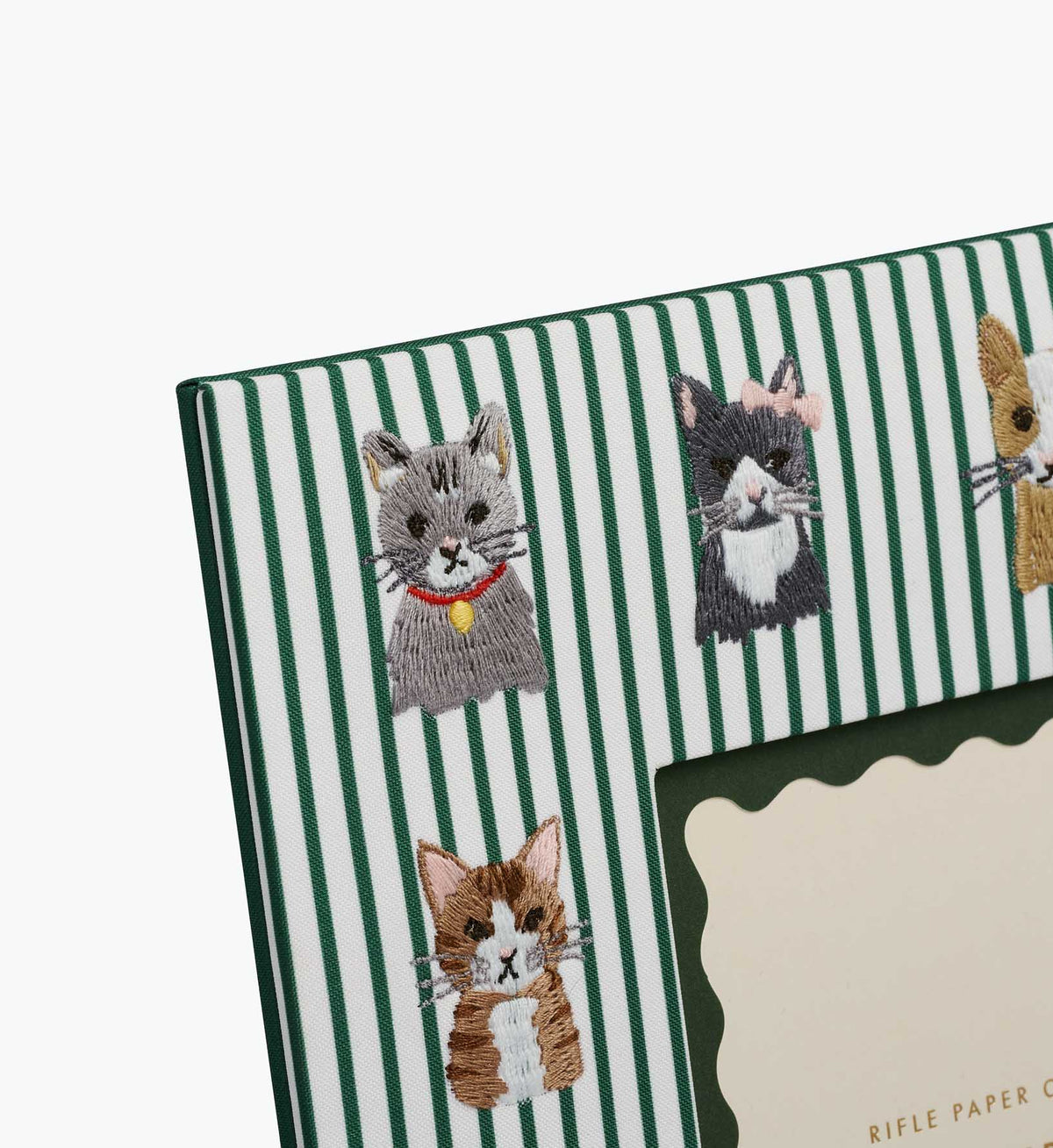 Embroidered Cool Cat  Picture Frame