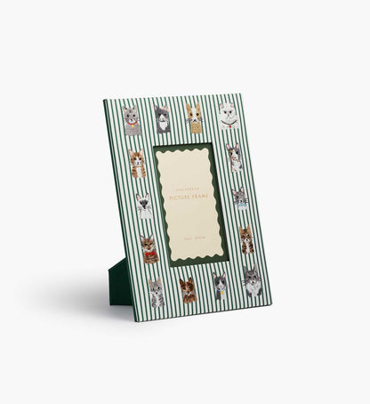 Embroidered Cool Cat  Picture Frame