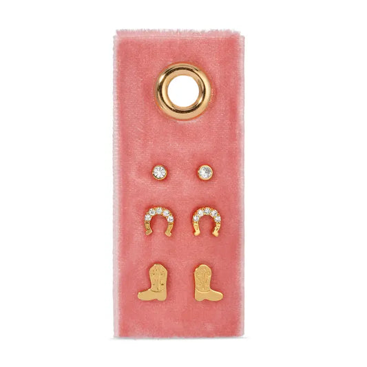 Lucky Boots Earring Set