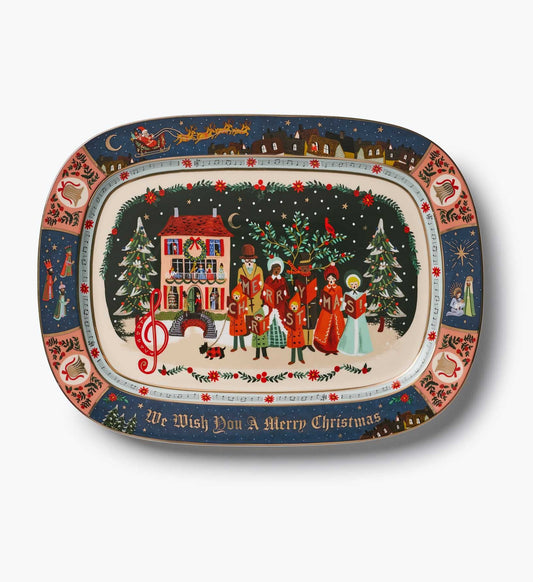 Christmas Carols Porcelain Tray