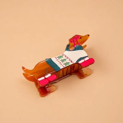 Dashing Dachshund Clip