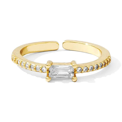 Just A Touch of Color Pavé Adjustable Ring