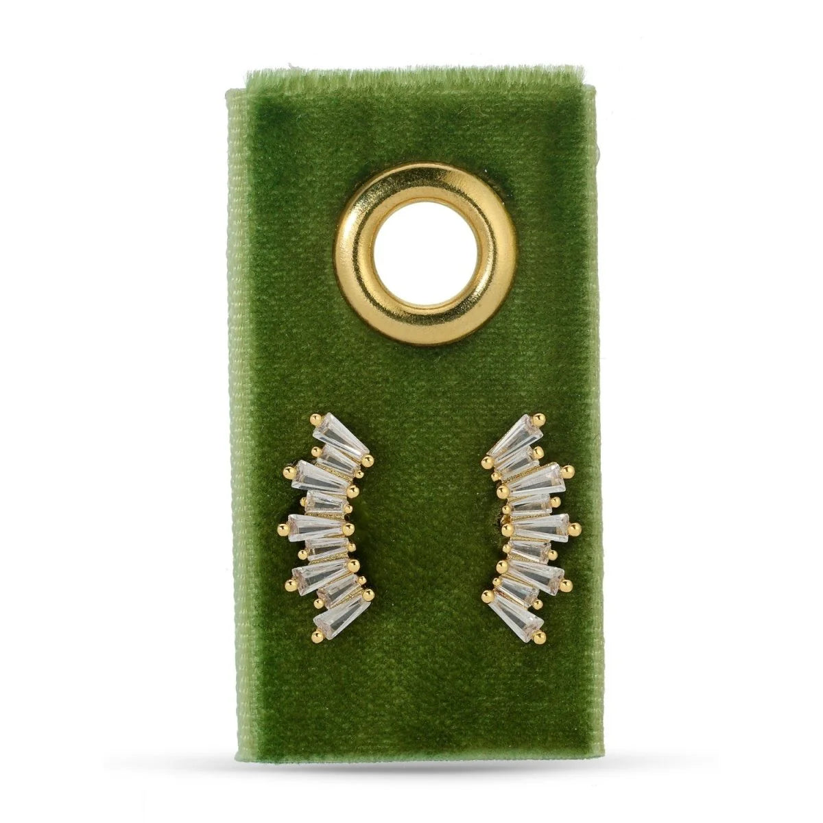 Curved Baguette Stud