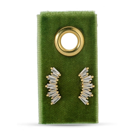 Curved Baguette Stud
