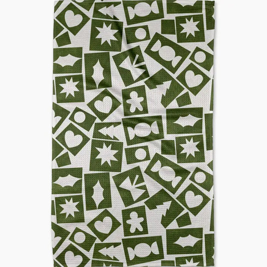 Cutout Christmas Tea Towel