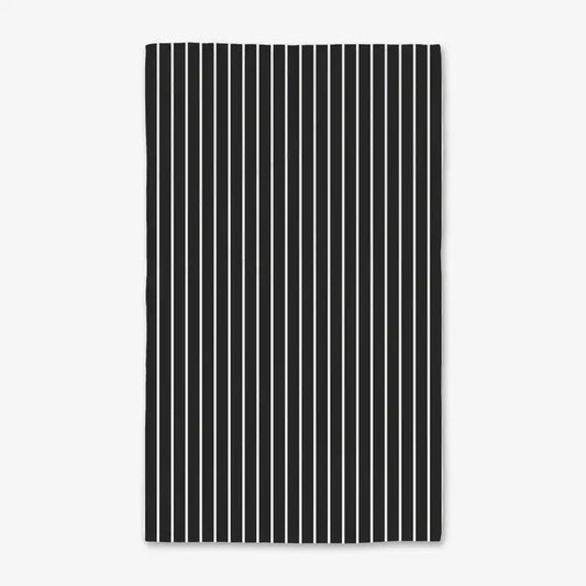 Black Linen Luxe Hand Towel