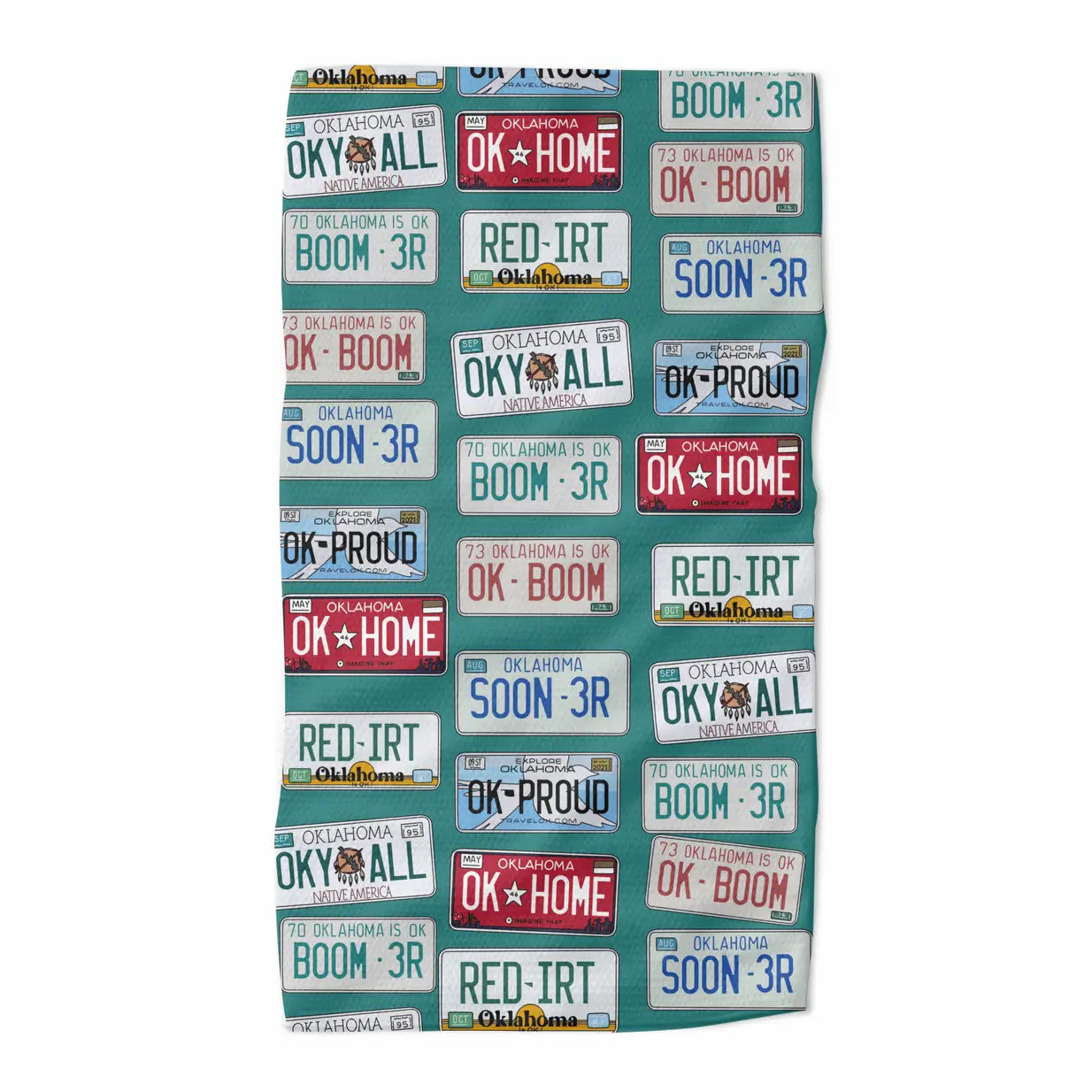 OK License Plate Tea Towel