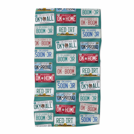 OK License Plate Tea Towel