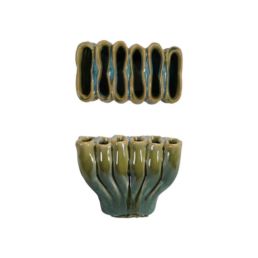 6 Section Sculptural Vase