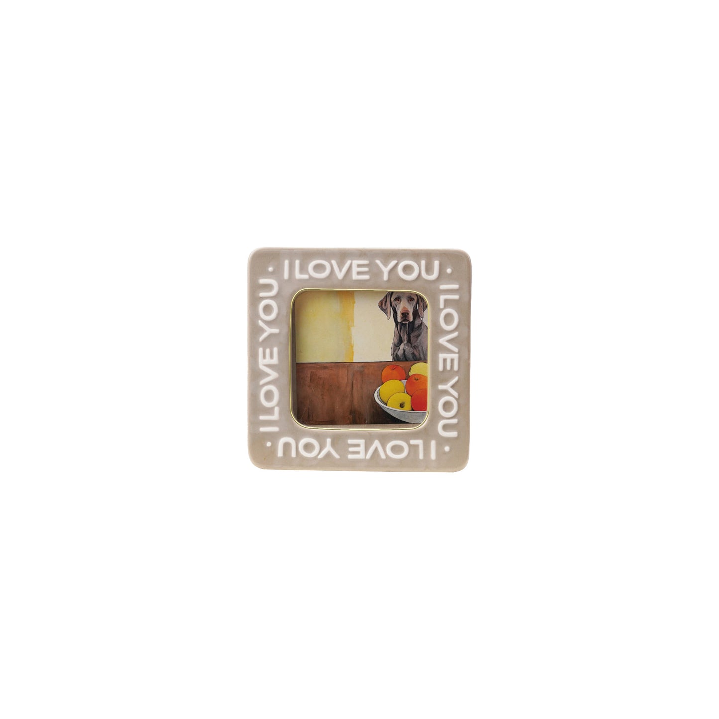 'I Love You' Square Frame