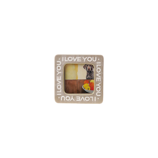 'I Love You' Square Frame