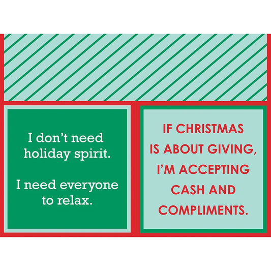 Cash & Compliments Xmas Napkins