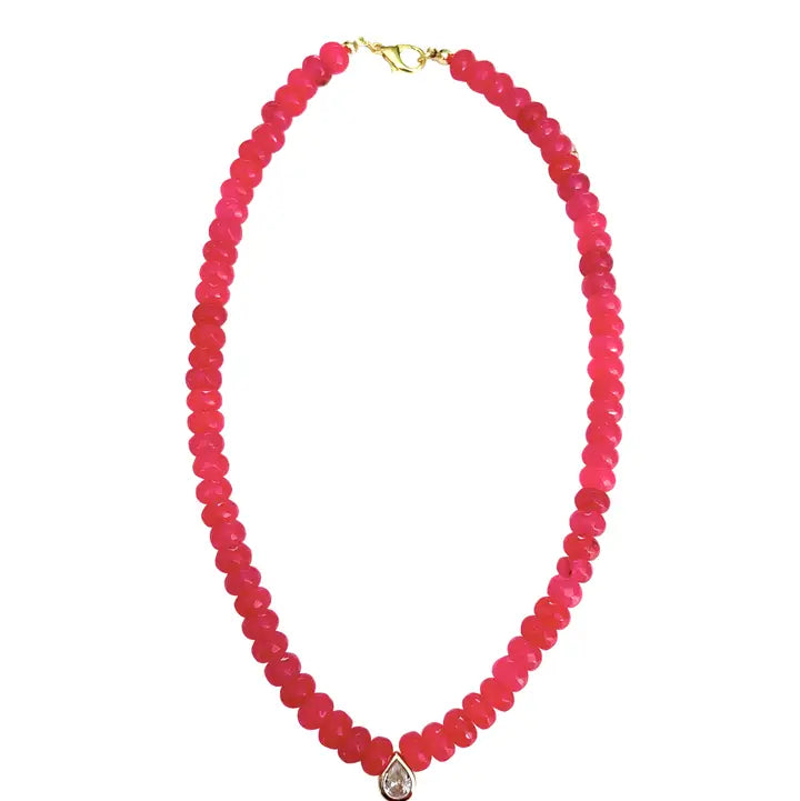 Dori Teardrop Beaded Necklace