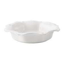 White B&T Scalloped Pasta Bowl
