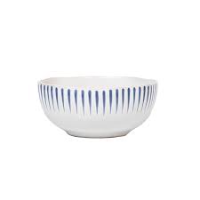 Sitio Stripe Indigo Cereal Bowl- delft