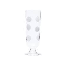 Drop White Champagne Glass