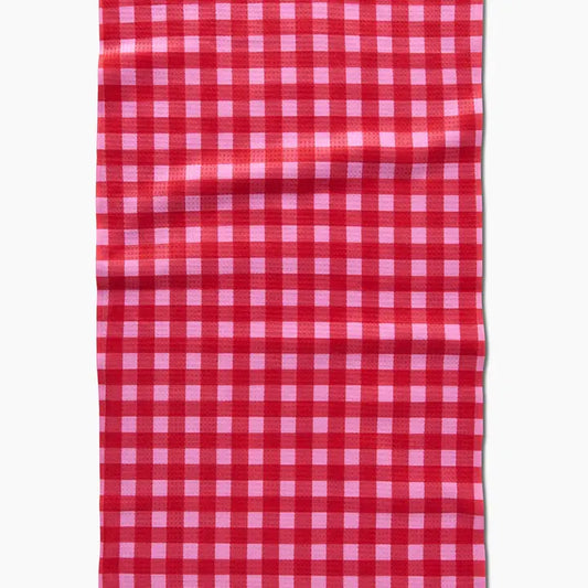 Cherry Gingham  Luxe Tea Towel