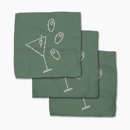 Shaken Not Stirred Dishcloth Set