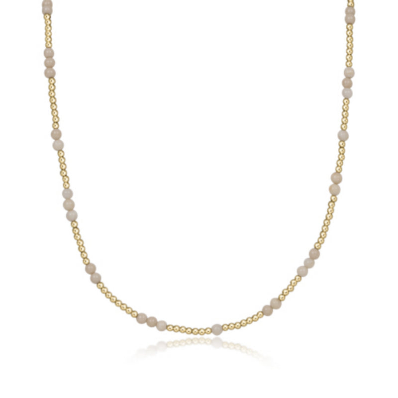 15" Hope Unwritten Riverstone Necklace