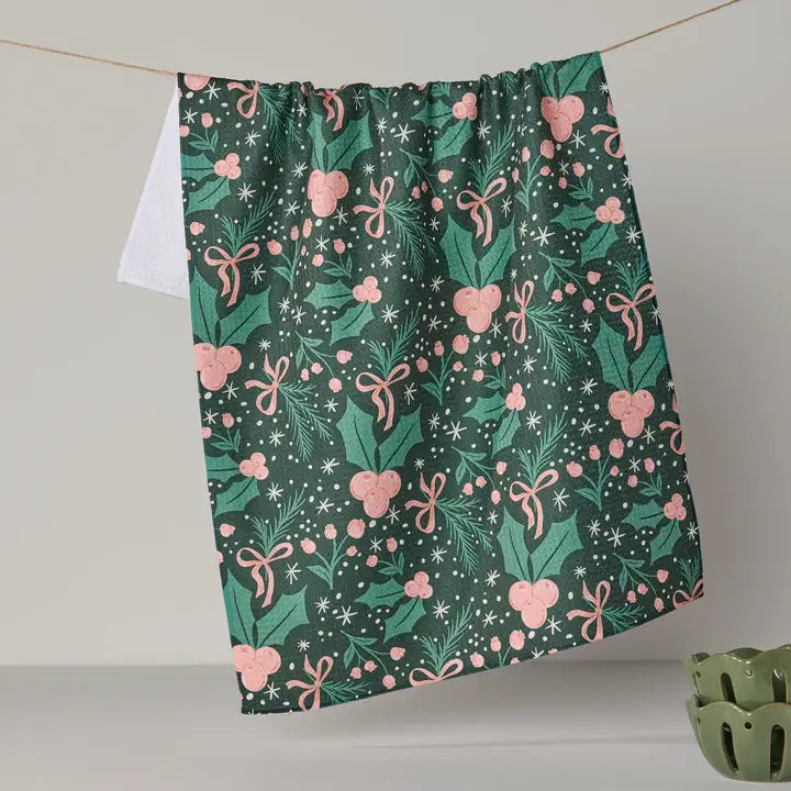 Sugarplum Florals Forrest Tea Towel