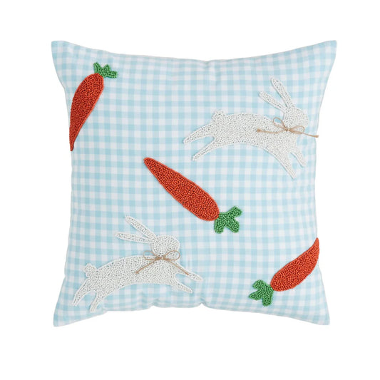 Easter Bunny Carrot Pillow