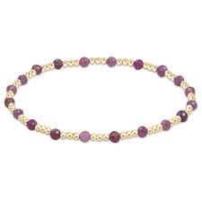 Egirl Gold Sincerity 3mm Gemstone Bracelet