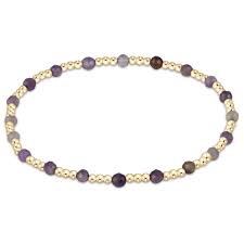 Egirl Gold Sincerity 3mm Gemstone Bracelet