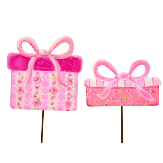 Fanciful Gift Box Stake