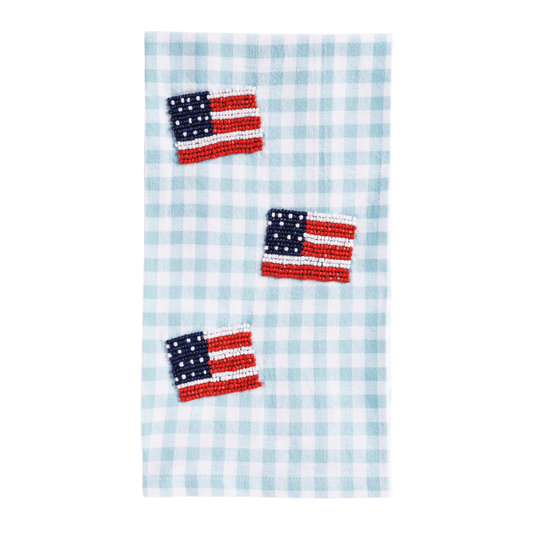 Beaded Americana Towel
