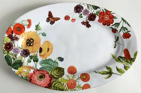 Field Of Flowers Platter 15"