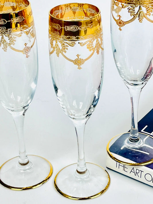 Grande Flute Medici 24Ct Gold