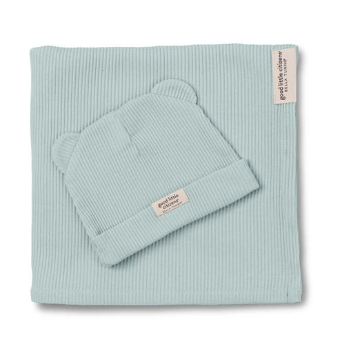 Swaddle & Beanie Set